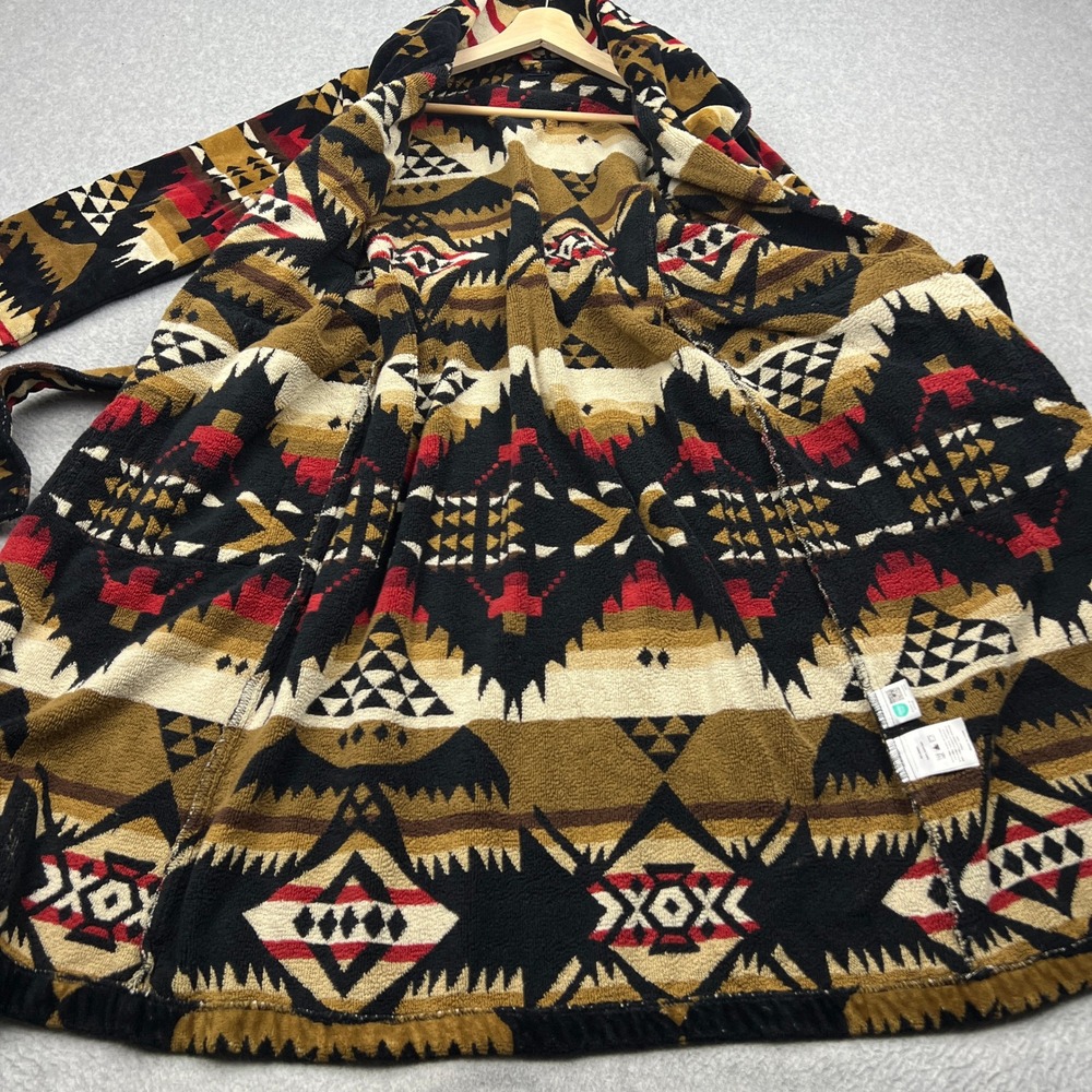 Pendleton Nehalem Robe Womens Small Aztec Southwestern Belted Cotton Terry Wrap - Picture 3 of 11